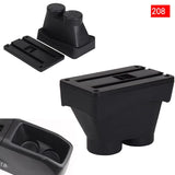 1 x RAW Customer Returns YJYWZH for 208 2013-2018 Armrest Center Console Storage Box Double Layer With Cup Holder - RRP €57.6