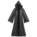 1 x Brand New Alaiyaky Jedi Robe Hooded Cloak, Men s Jedi Robe Cosplay Jedi Deluxe Costume Halloween Cosplay Costume for Adults Halloween Renaissance Cloak Cape Medieval Hooded Monk Cloak M, Black  - RRP €19.2