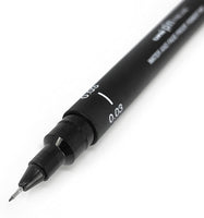 1 x RAW Customer Returns Uni Pin Fineliner Drawing Pen, Black, 0.03 mm, Pack of 12 - RRP €21.73