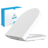 1 x RAW Customer Returns Cosondo PREMIUM toilet lid - toilet seat with soft close - toilet lid D-shape white - high-quality toilet seat - toilet seat toilet lid removable - easy to clean - toilet seat Duroplast - RRP €70.9