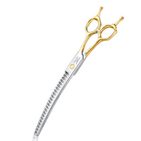 1 x RAW Customer Returns JASON 8 inch curved chunker scissors for dogs 23 teeth professional downward curved thinning scissors made of Japanese 440C stainless steel dog scissors with symmetrical handle - RRP €41.34