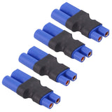 1 x RAW Customer Returns Boladge 4 pieces EC3 to EC5 adapter RC male socket plug adapter for RC Lipo battery EC3 female to EC5 male  - RRP €10.07