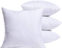 1 x RAW Customer Returns MIULEE Cushion 45 x 45 cm, set of 4, decorative cushions for sofas, square cushions, white cushion 45 x 45 cm, without case, interior cushion for living room, cushion filling - RRP €27.99