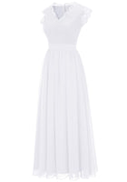 1 x RAW Customer Returns Dressystar Women s Lace Dress Evening Dress Long Elegant for Wedding Party Dress Cocktail Dress Confirmation Dresses White M - RRP €56.71