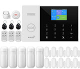 1 x RAW Customer Returns Clouree GSM Smart Home Security Alarm Kit, WiFi Home Alarm System with Siren, Wireless PIR Motion Sensor, Remote Controls, Door Window Sensor, Support SMS Push - RRP €158.9