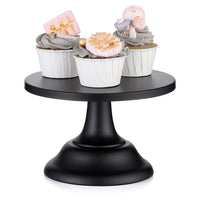 1 x RAW Customer Returns NUPTIO Black Cake Stand Wedding Dessert Cupcake 20cm Round Cake Stands for Birthday Party Wedding Anniversary Baby Shower, Cupcake Stand Cake Stand Cake Stand for Christmas Decoration - RRP €27.98