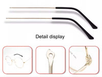 1 x RAW Customer Returns 1 pair of metal temple legs replacement temples for glasses temples, golden - RRP €18.43