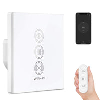 1 x RAW Customer Returns LoraTap WIFI Smart Blind Switch with RF Remote Control Roller Shutter Timer Switch Timer for Roller Shutter Motor Compatible with Google Home Smart Life App - RRP €31.25