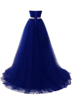 1 x RAW Customer Returns Misshow ball gown long elegant vintage off shoulder sequins long dress chic evening dress royal blue 14 - RRP €96.13