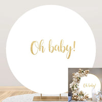 1 x RAW Customer Returns SDOTPMT Diameter 2m oh Baby White Round Backdrop Cover Pure Color Cloth Screen,Baby Birthday Photography Background for Party Backdrop Decor,Newborn Baby Shower - RRP €38.99