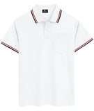 1 x RAW Customer Returns SPEEDRUN Polo Shirt for Men Short Sleeve Polo Shirt with Chest Pocket Slim Fit Summer Quick-drying Breathable Golf Tennis Work Shirt T-Shirt Casual - RRP €34.78