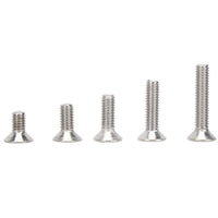 1 x RAW Customer Returns Stainless steel countersunk screws, pack of 260, M4M5M6 hexagon socket countersunk head set, countersunk screws, threaded screws, countersunk head screws with nose for cabinet, machine equipment and home furniture - RRP €25.03