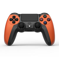 1 x RAW Customer Returns NK Wireless Controller for PS4 PS3 PC Mobile - Wireless Controller with Dualshock, 6-axis detection function, LED light, touch panel, headphone jack, incl. charging cable - Orange - RRP €22.0