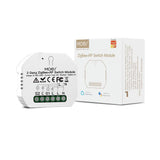 1 x RAW Customer Returns MOES Tuya ZigBee Smart Wireless Switch Alexa Module Remote Control and RF433 Relay, compatible with the Smart Life app, Google Home, Tuya ZigBee Hub required, 2 Gang - RRP €21.17