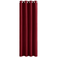 1 x RAW Customer Returns PONY DANCE living room curtains with eyelets - 1 piece, H 210 x W 132 cm, thermal curtain against cold, blackout curtain, opaque blackout curtains, children s room, girls, red - RRP €22.79