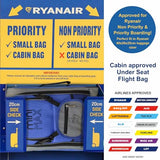 1 x RAW Customer Returns Aerolite MiniMAX 20L Ryanair 40x20x25 Maximum Size Hand Luggage Under Seat Trolley Backpack Cabin Carry On Bag with 2 Years Warranty Blue  - RRP €38.76