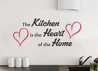 1 x Brand New Wall sticker Heart of the Home , vinyl, with quote - RRP €20.4