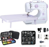 1 x RAW Customer Returns Uadme Mechanical Sewing Machine for Beginners and Advanced, 505A All-Inclusive Foam Expansion Board 11pcs Sewing Feet 97pcs Sewing Kit Purple European Standard 220V - RRP €68.93