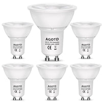 1 x RAW Customer Returns AGOTD GU10 LED dimmable 7W lamps 230V. e.g. 50W MR16 halogen lamps, 560LM, GU 10 spotlight warm white LED 3000k, smooth dimming, no flicker, no noise, LED light source, 38 degrees, pack of 6 - RRP €28.22