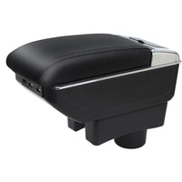 1 x RAW Customer Returns for Toyota Aygo X 2022 armrests double layer center console large storage box with cup holder with 7 USB charging port - RRP €59.69