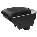 1 x RAW Customer Returns for Toyota Aygo X 2022 armrests double layer center console large storage box with cup holder with 7 USB charging port - RRP €59.69