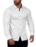 1 x RAW Customer Returns COOFANDY Men s Shirts Long Sleeve Men s Shirt Non-Iron Regular Fit Casual Shirt Business Shirt Elastic Suit Shirt Kent Collar Dress Shirt Plain Long Sleeve Shirt White 2XL - RRP €30.24