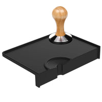 1 x RAW Customer Returns Tamper mat silicone espresso tamper with edge protection - tamping mat anti-slip tamper incl. coffee tamper mat space for protects worktop coffee corner, ideal portafilter accessory 21.2x15cm - RRP €16.99