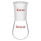 5 x Brand New StonyLab Round Bottom Flask Glass, Single Neck Round Bottom Flask Borosilicate Single Neck Round Bottom Flask Laboratory Glass Rotary Evaporator Flask 10ml with External Joint 24 40 - RRP €97.55