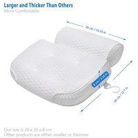 1 x RAW Customer Returns Lactraum Premium bath pillow, bath spa pillow with 4D AirMesh textile and suction cups, headrest and backrest, comfort neck pillow for home spa whirlpools - RRP €20.06