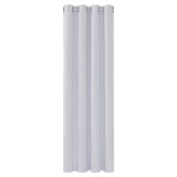 1 x RAW Customer Returns Deconovo opaque curtains with eyelets for bedroom thermal curtains opaque cold protection thermal curtain heat protection thick thermal curtain, 245 x 140 cm height x width , grey white, 1 piece - RRP €30.49