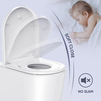 1 x RAW Customer Returns Toilet seat family, MUJIUSHI family toilet lid with removable child seat, soft-close mechanism, adjustable hinge, quick-release function D U-shape PP children and adults toilet seat - RRP €35.21