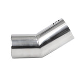 1 x RAW Customer Returns sourcing map 60mm Inlet Chrome Curved Car Vehicle Exhaust Muffler Tail Pipe Tip - RRP €27.26