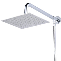 1 x RAW Customer Returns Hiendure 30cm Square Luxury Rain Shower Built-in Shower Heads Stainless Steel Shower Head Made of Stainless Steel Mirror Effect High Gloss - RRP €58.28