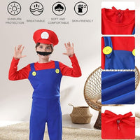 16 x Brand New Shengruili Mario Costume Luigi Costume Set, Luigi Costume, Bros Cosplay Costume, Women Men Boys Girls Outfit for Christmas Carnival Fancy Dress Costumes, Adults 8  - RRP €279.09