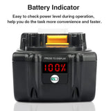 1 x RAW Customer Returns Powarobor 2 pieces BL1850B 18V 5.5Ah replacement battery compatible with Makita 18V battery with LED display - RRP €59.89