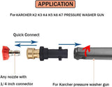 1 x RAW Customer Returns High pressure cleaner gun adapter with 1 4 quick connection socket Compatible with Karcher K rcher K series K2, K3, K4, K5, K6, K7 high pressure cleaner foam cannon - RRP €12.99