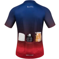 1 x RAW Customer Returns ROTTO Men s Cycling Jersey Short Sleeve Cycling Jersey Cycling Clothing for Mountain Bike with Pocket  - RRP €28.99