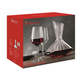 1 x RAW Customer Returns Spiegelau 3-piece decanter set 1x decanter 2.9 l , 2x wine glass 630 ml , crystal glass, LifeStyle, 4450193 - RRP €50.32