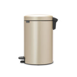 1 x RAW Customer Returns Brabantia trash can, steel, metallic gold, 12L - RRP €64.95