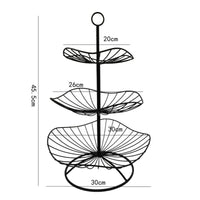 1 x RAW Customer Returns tier metal fruit basket, vegetable cake stand, fruit bowl for fruit, cake, sweets - RRP €22.68