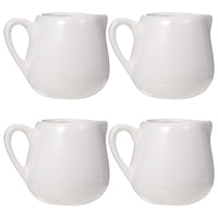 1 x RAW Customer Returns Angoily 4 Pieces Mini Creamer Jug with Milk Handle Made of Ceramic Sauce Sauce Cup Cup Cup Drinking Jug - RRP €23.5