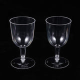 1 x RAW Customer Returns NUOBESTY 12pcs Plastic Wine Glasses Party Disposable Cups Plastic Stemware Wine Glasses Cups - RRP €17.8