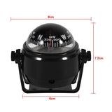 1 x RAW Customer Returns DEWIN Voyager Compass, Multipurpose Sea Marine Outdoor Voyager Bracket Mount Compass for Boat Caravan Truck Black  - RRP €15.08