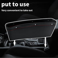 2 x RAW Customer Returns Qiwenr 2pse Car Seat Gap Storage Box, Car Seat Console Organizer, Car Seat Organizer Side, Storage Box for Car Seat Gaps, Storage for Cell Phone Keys, Cards, Coins Black  - RRP €40.8