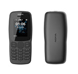 1 x RAW Customer Returns Nokia 106 All Carrier 4GB Dual SIM 2018 Dark Gray with LED Flashlight - FM Radio - Phone with Large Buttons - RRP €26.99