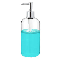 1 x RAW Customer Returns EIAOSI Clear Glass Soap Dispenser with Pump 16oz Soap Dispenser for the del - RRP €22.8