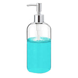 1 x RAW Customer Returns EIAOSI Clear Glass Soap Dispenser with Pump 16oz Soap Dispenser for the del - RRP €22.8