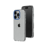 1 x RAW Customer Returns RHINOSHIELD Crystal Clear Case compatible with iPhone 15 Pro Advanced yellowing resistance, high transparency, customizable and transparent protective case - Cobalt Blue - RRP €38.3