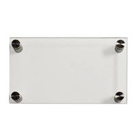 5 x RAW Customer Returns Acrylic door sign 12 x 21 cm with silver-colored pens, clear cover, office sign for self-labeling, information sign for wall mounting - RRP €107.25