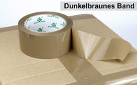 1 x RAW Customer Returns BOMEI PACK 3 rolls of parcel tape, adhesive tape, packaging tape, cardboard tape, 66 m x 48 mm, brown packaging material for parcels and boxes, packing tape with high adhesive strength in professional quality - RRP €12.1